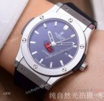 Copy Hublot Classic Fusion Watch 42mm SS Case Purple Dial